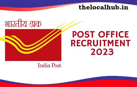post office recruitment 2023 apply online.